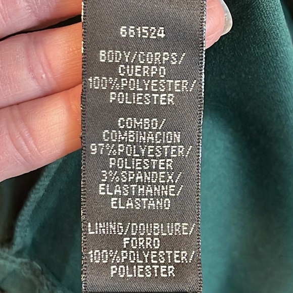 Carmen Marc Valvo Infusion Green Sequined Long Sleeve Sheath Dress Size 2 - Picture 8 of 11